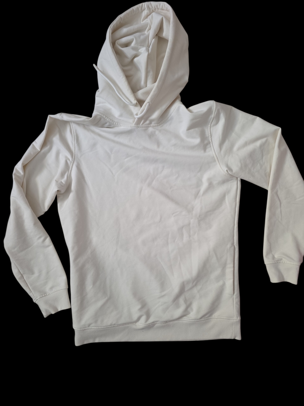 Cuts Classic Men's White Hooded Pullover